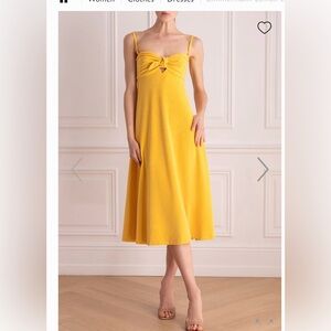 Zimmermann Yellow Sundress Cocktail Sleeveless